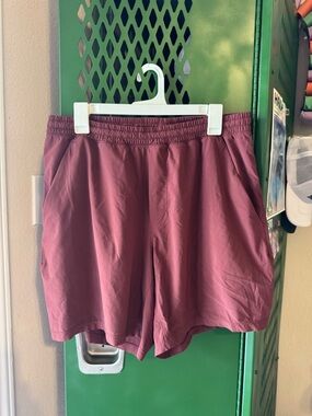 lululemon Burgundy 7” Active Shorts